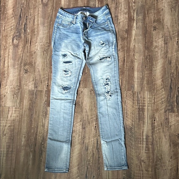 Maurices Denim - Maurices Light Blue Distressed Skinny Jeans